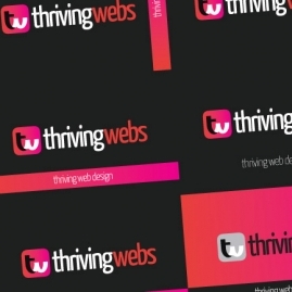 Thriving Webs Logo Design and Business Card