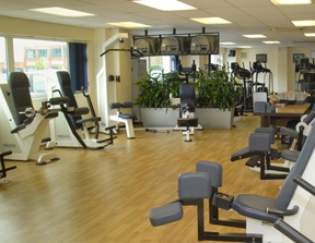 Light, bright, air conditioned gym