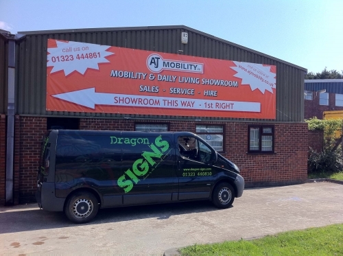 Large format digital print banner. 8x2metres. a great cost effective option for making your presence known!
