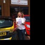 Lamia passed her driving test