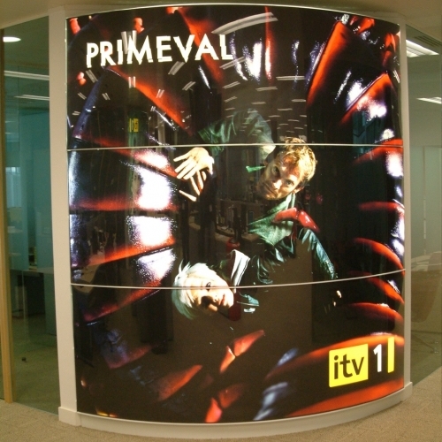 ITV curved face lightbox