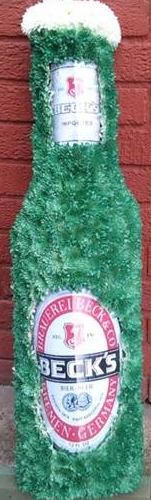 Funeral Tribute Beer Bottle Becks 01w