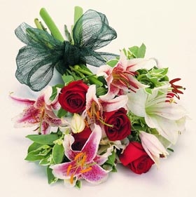 Rose And Lilly Bouquet