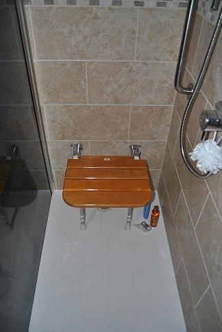 Fold Down Shower Seat walk in shower