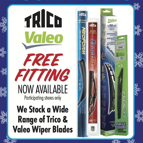 Free Fitting on all wiper blades