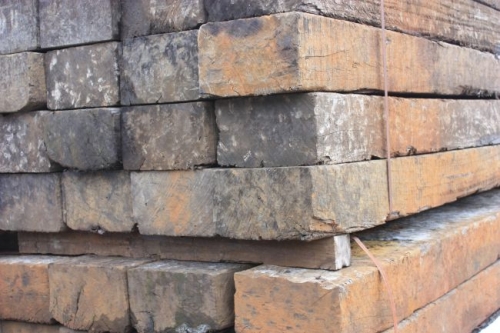 Used Azobe railway sleepers