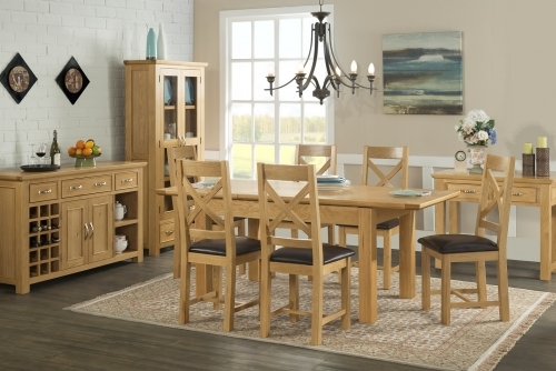 Cheshire Light Oak Dining And Living Room Furniture