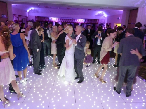 White LED Twinkly Light Dance Floor