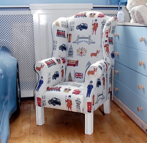 Childrens Armchair - London Fabric