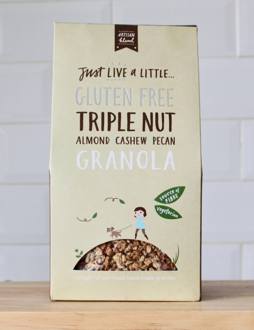 Just live a little Artisan Triple Nut Granola 400 g (Pack of 6)