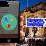 ThankYouDriver choice menu, customer taxi booking app