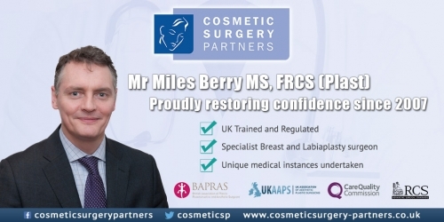 Specialist Cosmetic Surgeon Mr Miles Berry MS, FRCS Plast