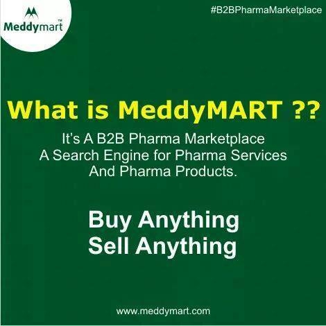 MeddyMart.com It is India's 1st complete online B2B pharma marketplace where all the leading pharma companies and their products can be procured under one roof.